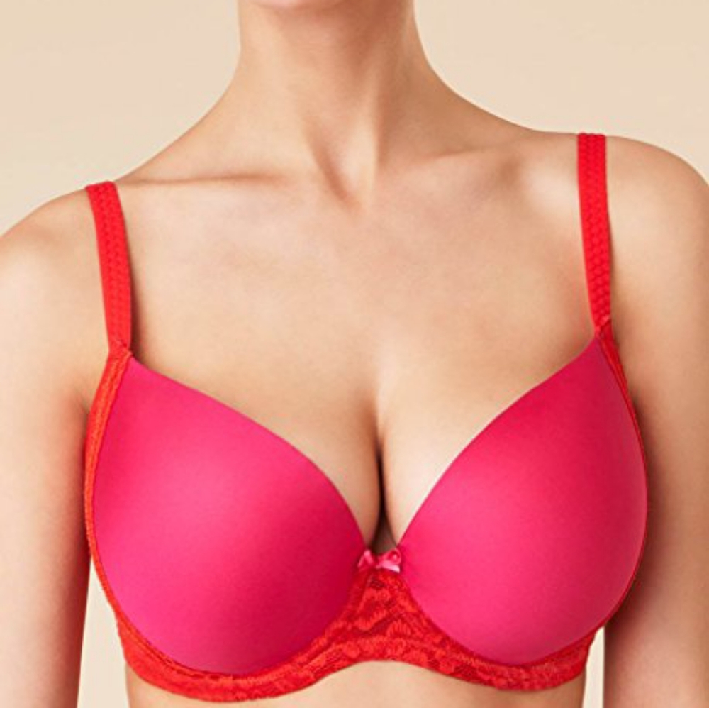 30DDD Passionata Chantelle Bra 30F Pink Plunge5919